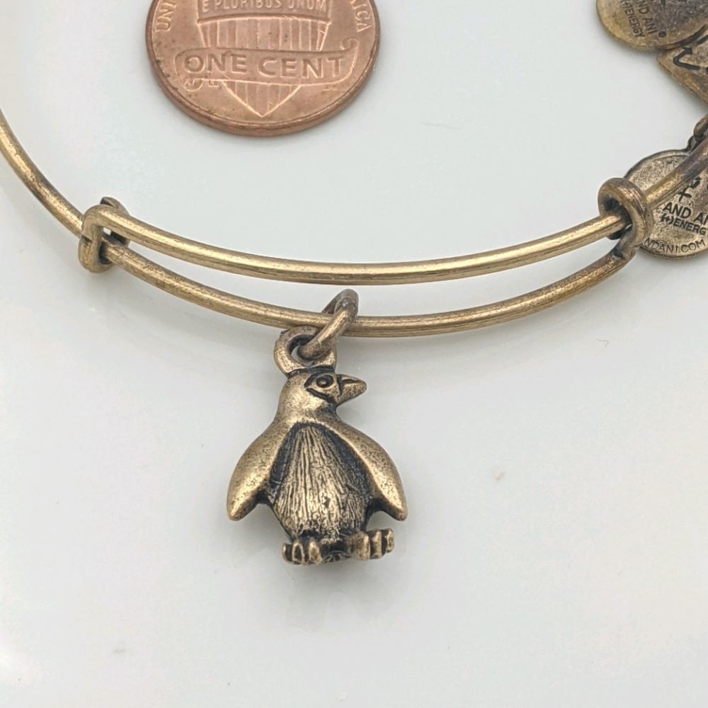 Alex and Ani Rafaleian Gold Penguin Bracelet